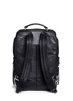Back View -Click To Enlarge 'Wallie' waxy paper leather backpack