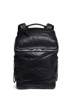 Main View -Click To Enlarge 'Wallie' waxy paper leather backpack