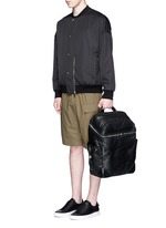 Figure View -Click To Enlarge 'Wallie' waxy paper leather backpack
