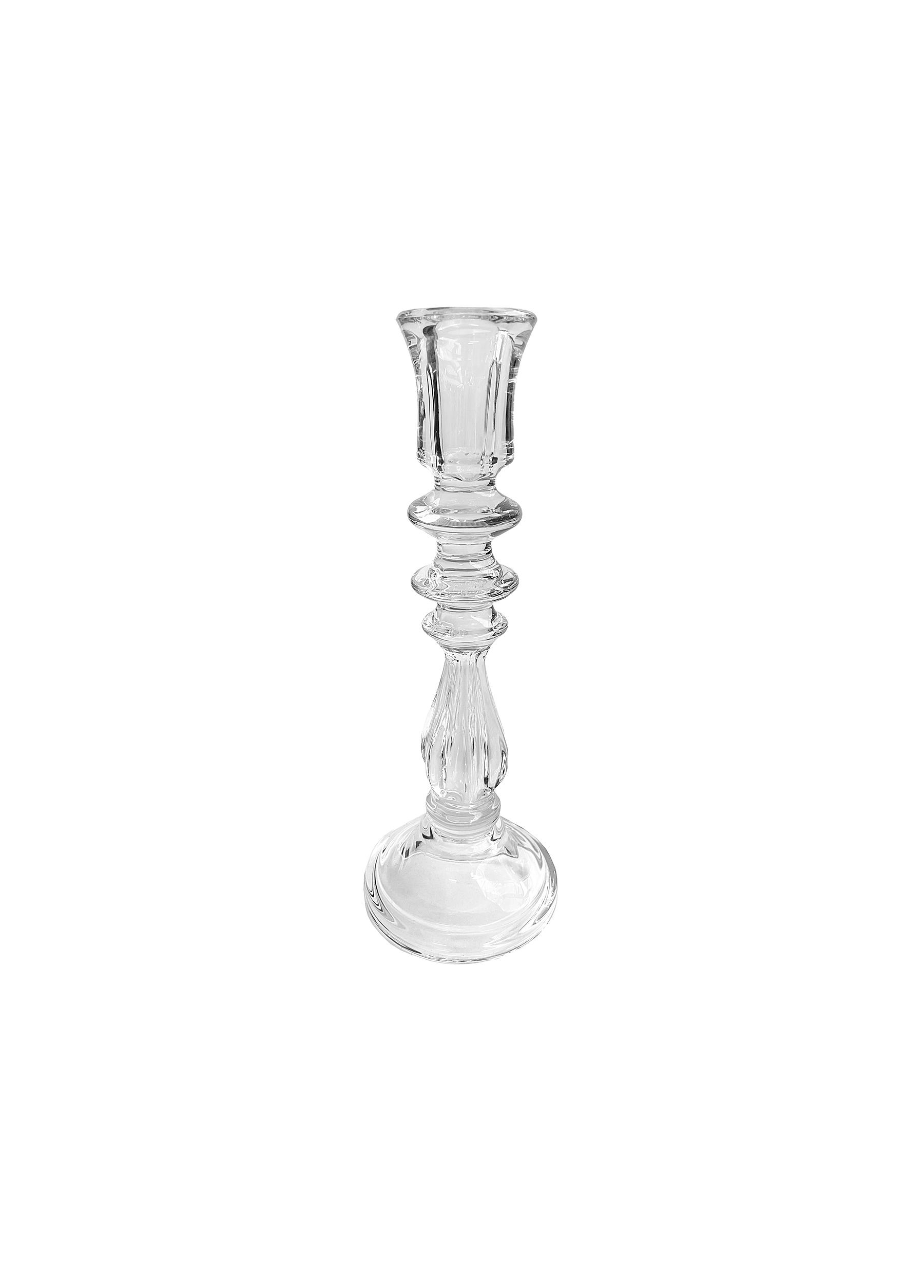 GLASS CANDLE HOLDER CLEAR