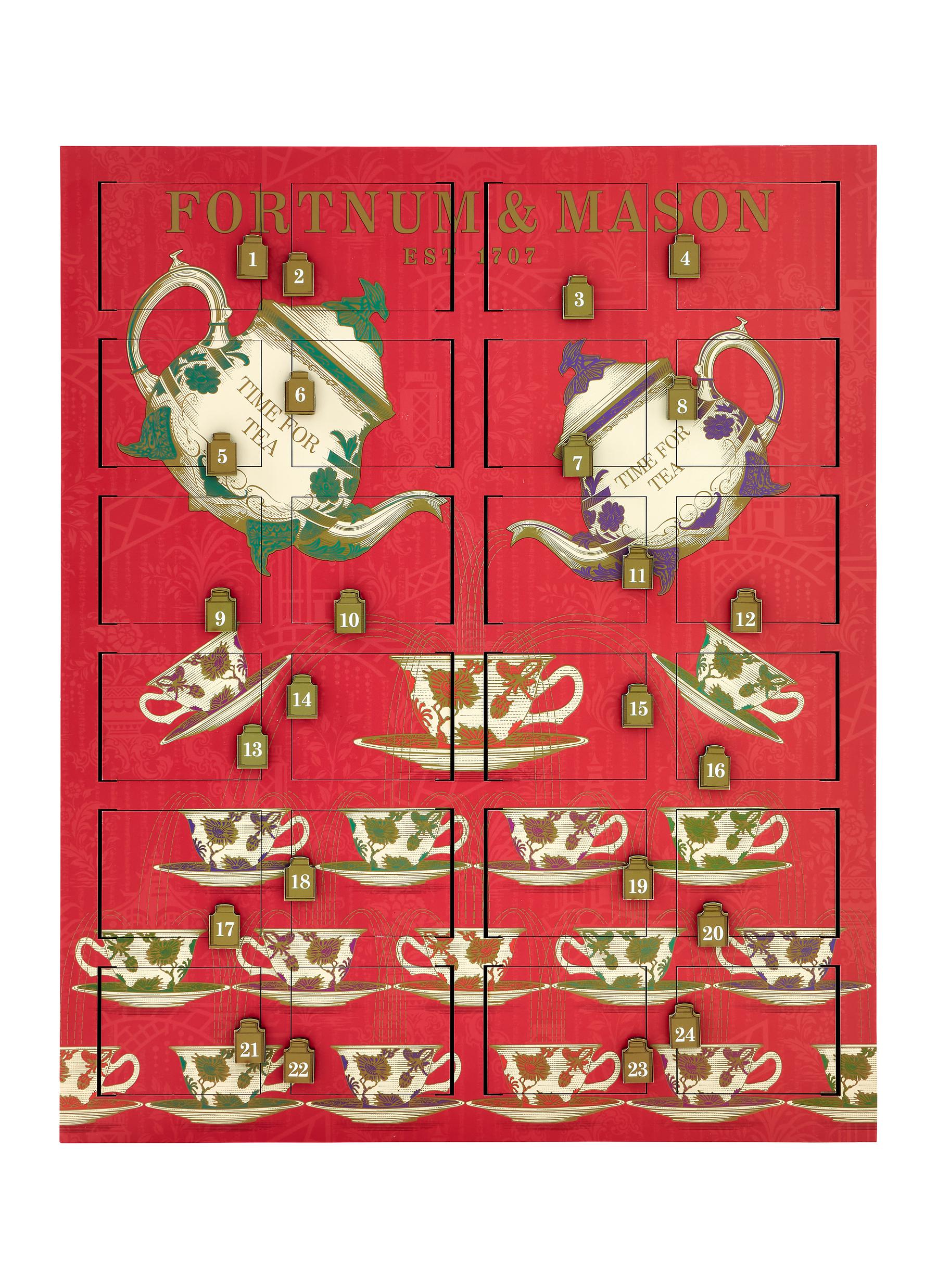 FORTNUMS TEAS FILLED WOODEN ADVENT CALENDAR 2022