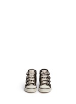 Figure View -Click To Enlarge 'Fanta' metallic leather kids sneakers