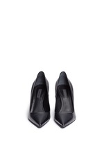 Front View -Click To Enlarge 'Trista' cutout heel leather pumps