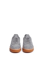 Front View -Click To Enlarge 'Eden Low' felt platform sneakers