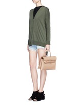 Figure View -Click To Enlarge 'Attica' top handle crossbody leather bag