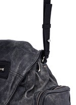 Detail View -Click To Enlarge 'Marti' crackled lambskin leather three-way backpack