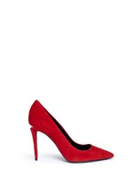 Main View -Click To Enlarge 'Tia' cutout heel suede pumps