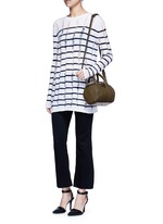 Figure View -Click To Enlarge 'Mini Rockie' pebbled leather duffle bag