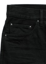 Click To Enlarge Regular fit ladder ripped jeans