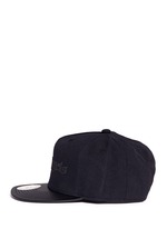 Figure View -Click To Enlarge x Mitchell & Ness leather brim baseball cap