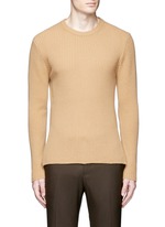 Main View -Click To Enlarge Zip cuff side split sweater