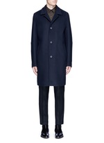 Main View -Click To Enlarge Piped sleeve balmacaan coat