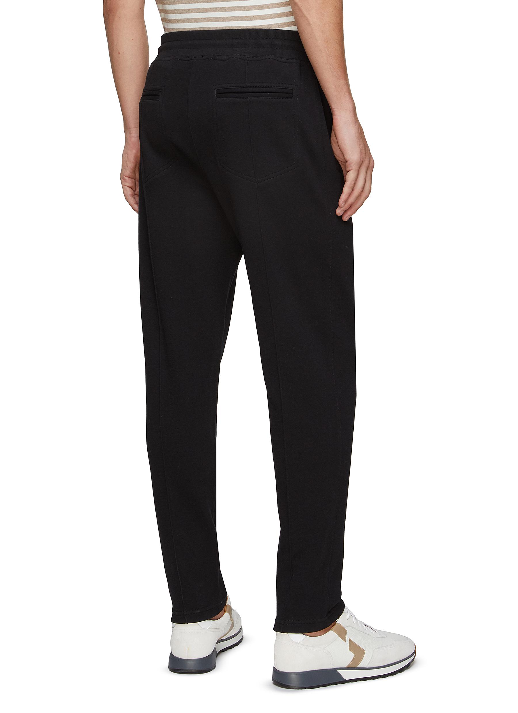 COTTON BLEND DRAWSTRING JOGGER PANTS