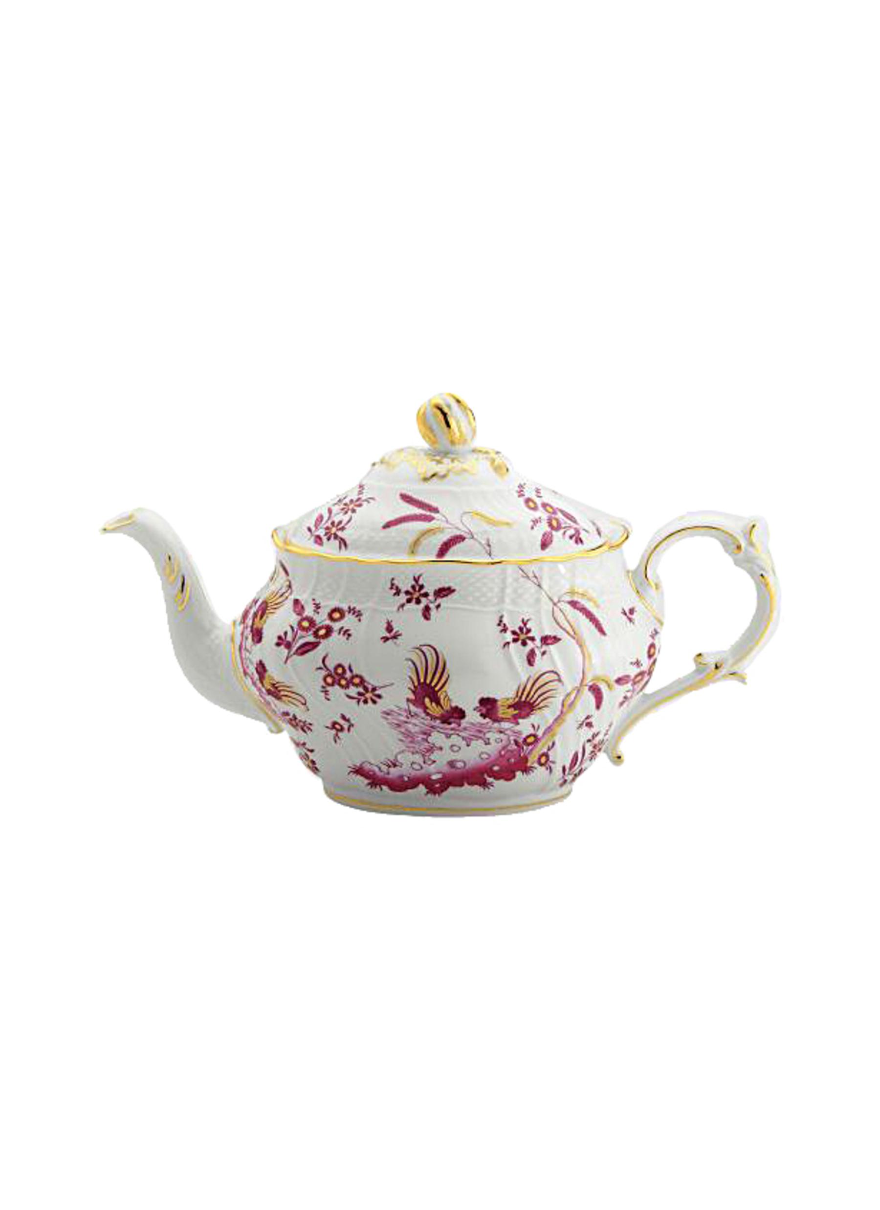 Oro Di Doccia Porcelain Teapot with Cover