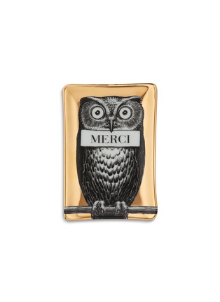 Main View - Click To Enlarge Main View - Click To Enlarge - Fornasetti - Civetta rectangular ashtray