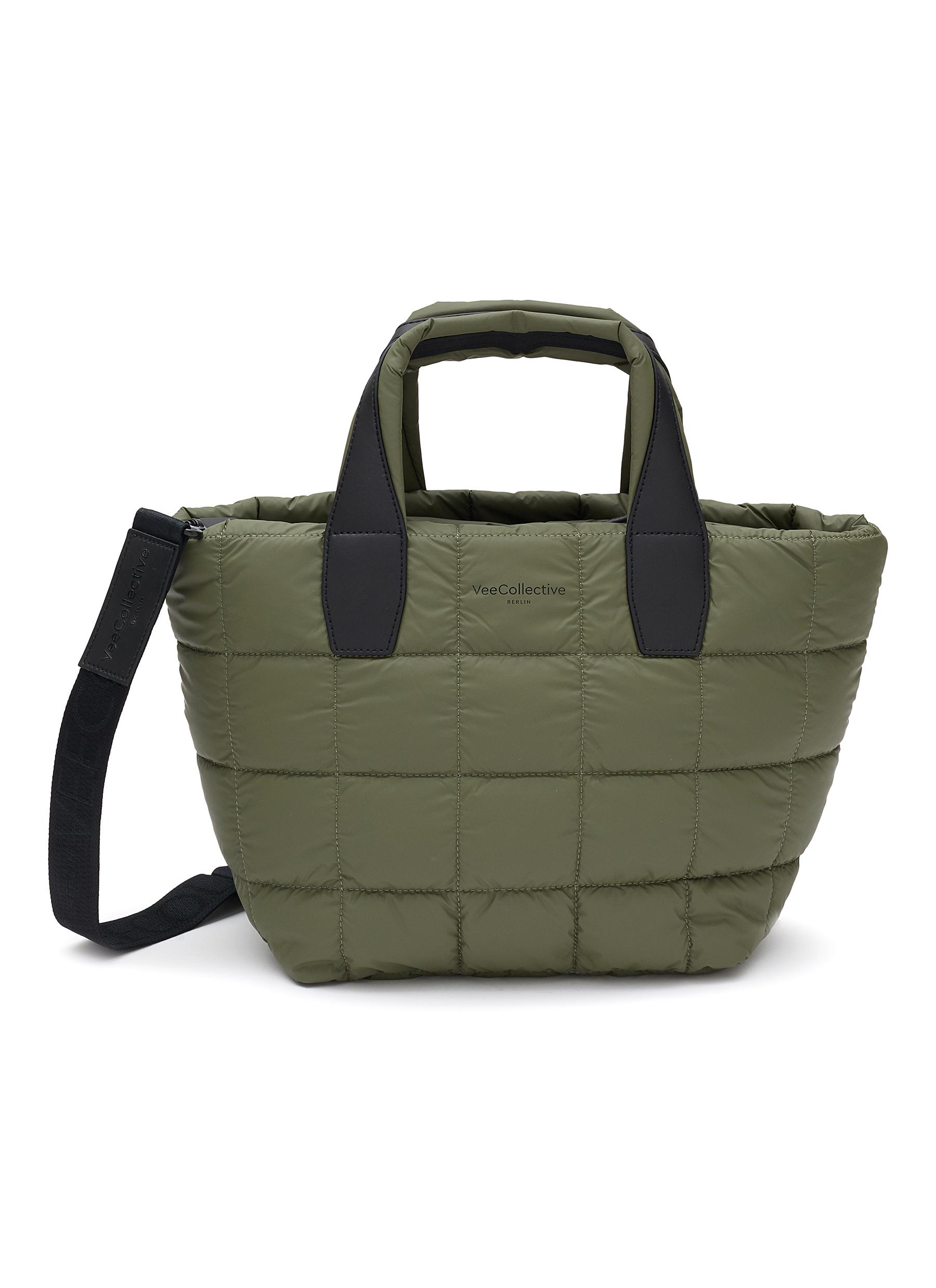 Small ’Porter’ Gridded Nylon Quilt Tote Bag
