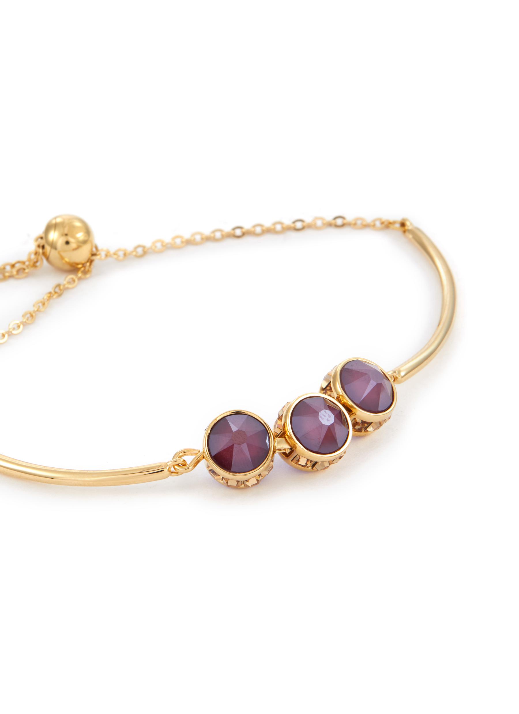 ‘ORBITA’ REVERSIBLE TRIPLE ROUND CUT CRYSTAL PULL CHAIN BRACELET