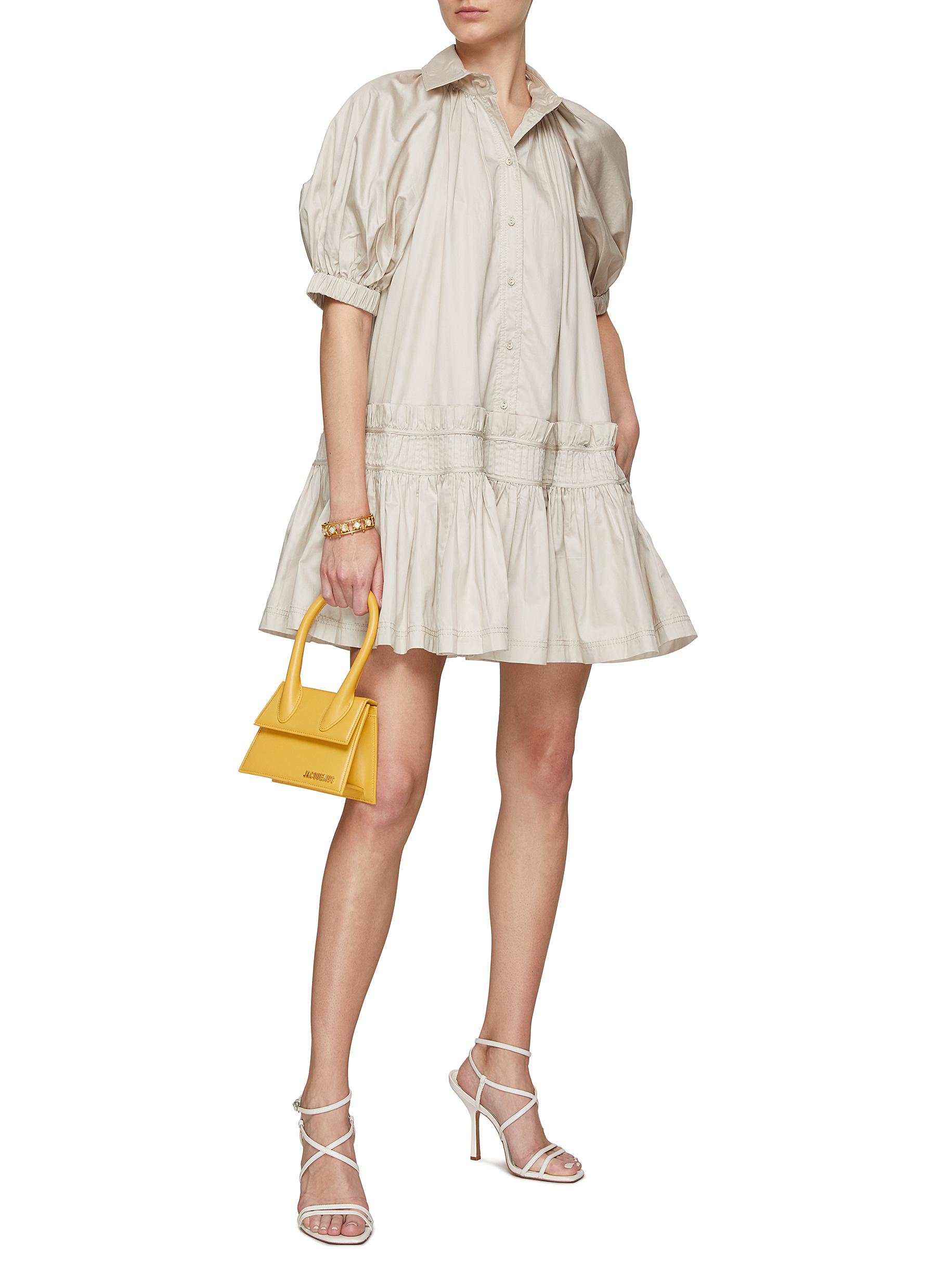 NOVELLA RUFFLED MINI DRESS