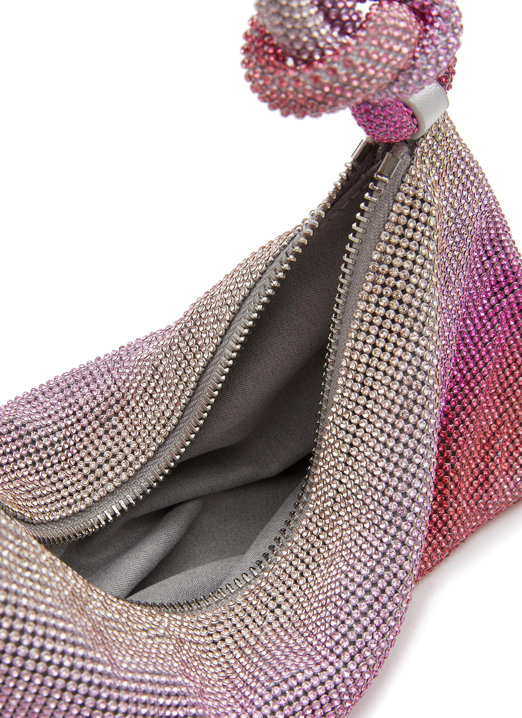 ‘HERA NANO’ RHINESTONE SHOULDER BAG