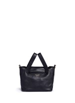 Back View -Click To Enlarge 'Thela' mini pebbled leather trapeze tote