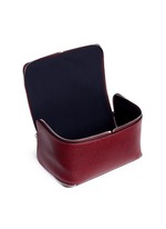 Detail View -Click To Enlarge Fold out leather travel pouch