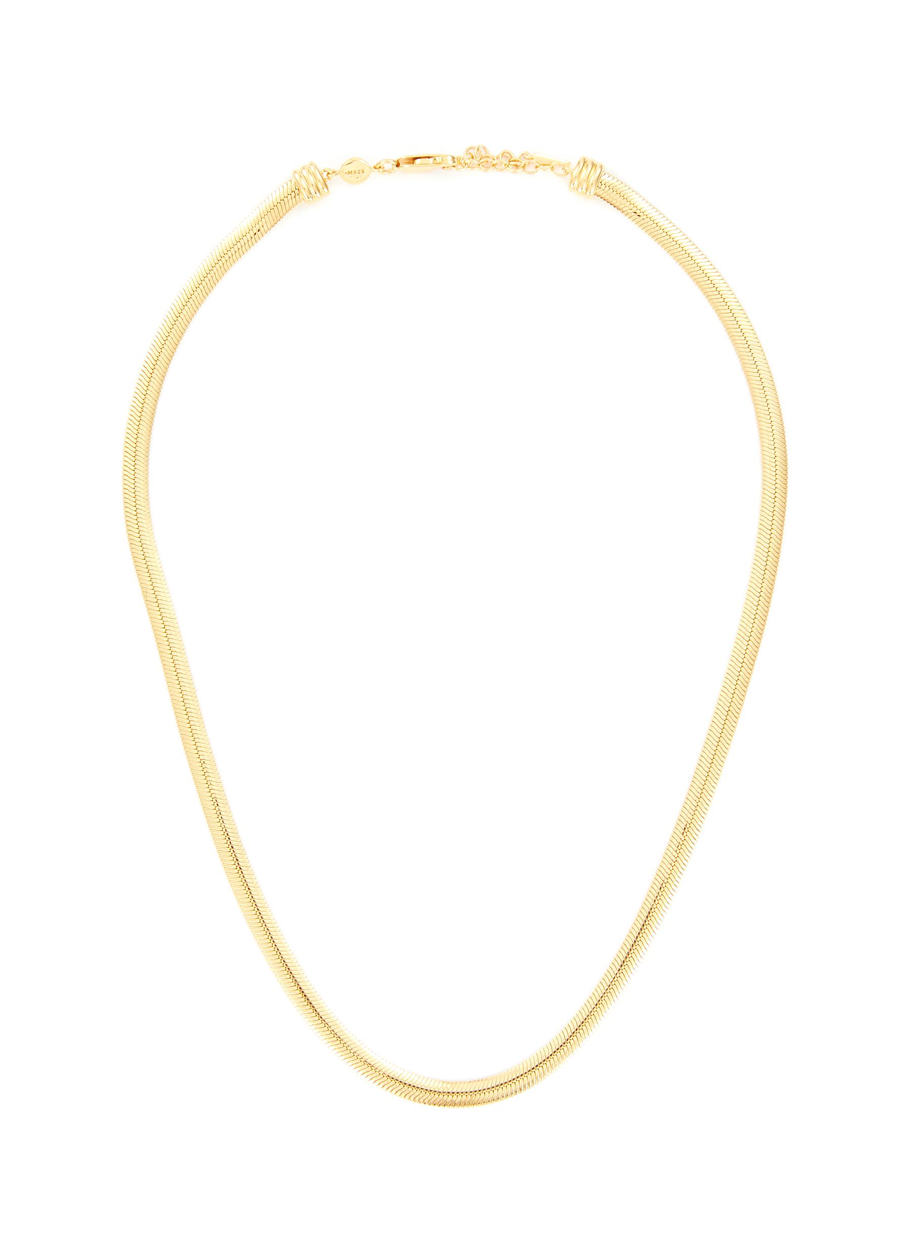 18K Gold Plated Sterling Silver Snake Chain Necklace