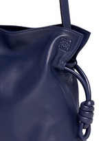 Detail View -Click To Enlarge 'Flamenco Knot' small leather tote bag