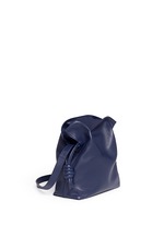 Front View -Click To Enlarge 'Flamenco Knot' small leather tote bag