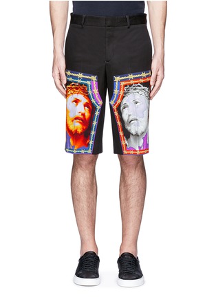首图 - 点击放大 首图 - 点击放大 - GIVENCHY - 耶稣主题图案百慕大短裤