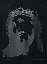 Detail View -Click To Enlarge Jesus print cotton sweatshirt
