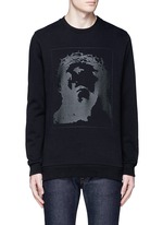 Main View -Click To Enlarge Jesus print cotton sweatshirt