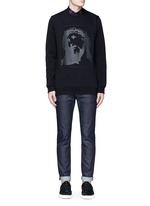 Figure View -Click To Enlarge Jesus print cotton sweatshirt