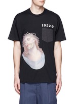 Main View -Click To Enlarge Jesus embroidery appliqué T-shirt