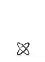 Main View -Click To Enlarge 'Mobius' black diamond ruthenium plated 18k gold ring