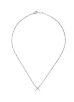 Main View -Click To Enlarge 'Mobius' diamond 18k white gold small cross pendant necklace