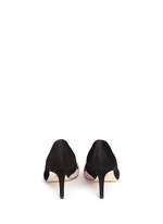Back View -Click To Enlarge 'Sayan' leather trim colourblock suede pumps