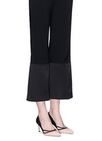 Figure View -Click To Enlarge 'Sayan' leather trim colourblock suede pumps