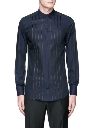 Main View - Click To Enlarge Main View - Click To Enlarge - Dolce & Gabbana - 'Gold' satin stripe tuxedo shirt