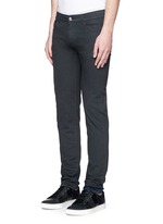 Front View -Click To Enlarge Garment dyed stretch jeans