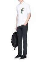 Figure View -Click To Enlarge Garment dyed stretch jeans
