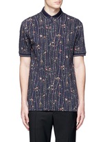 Main View -Click To Enlarge Bird and bamboo print polo shirt