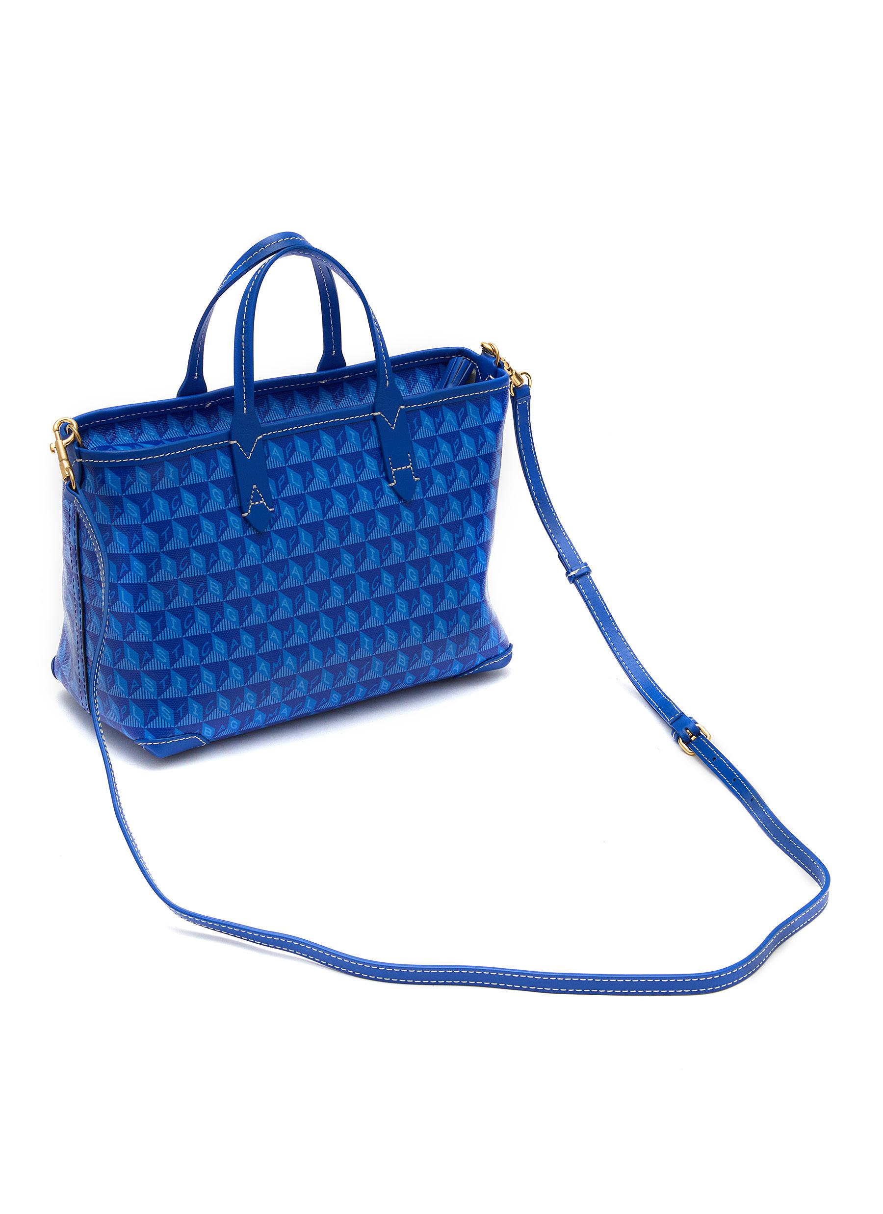 XS I AM A PLASTIC BAG RECYCLED CANVAS CROSSBODY BAG