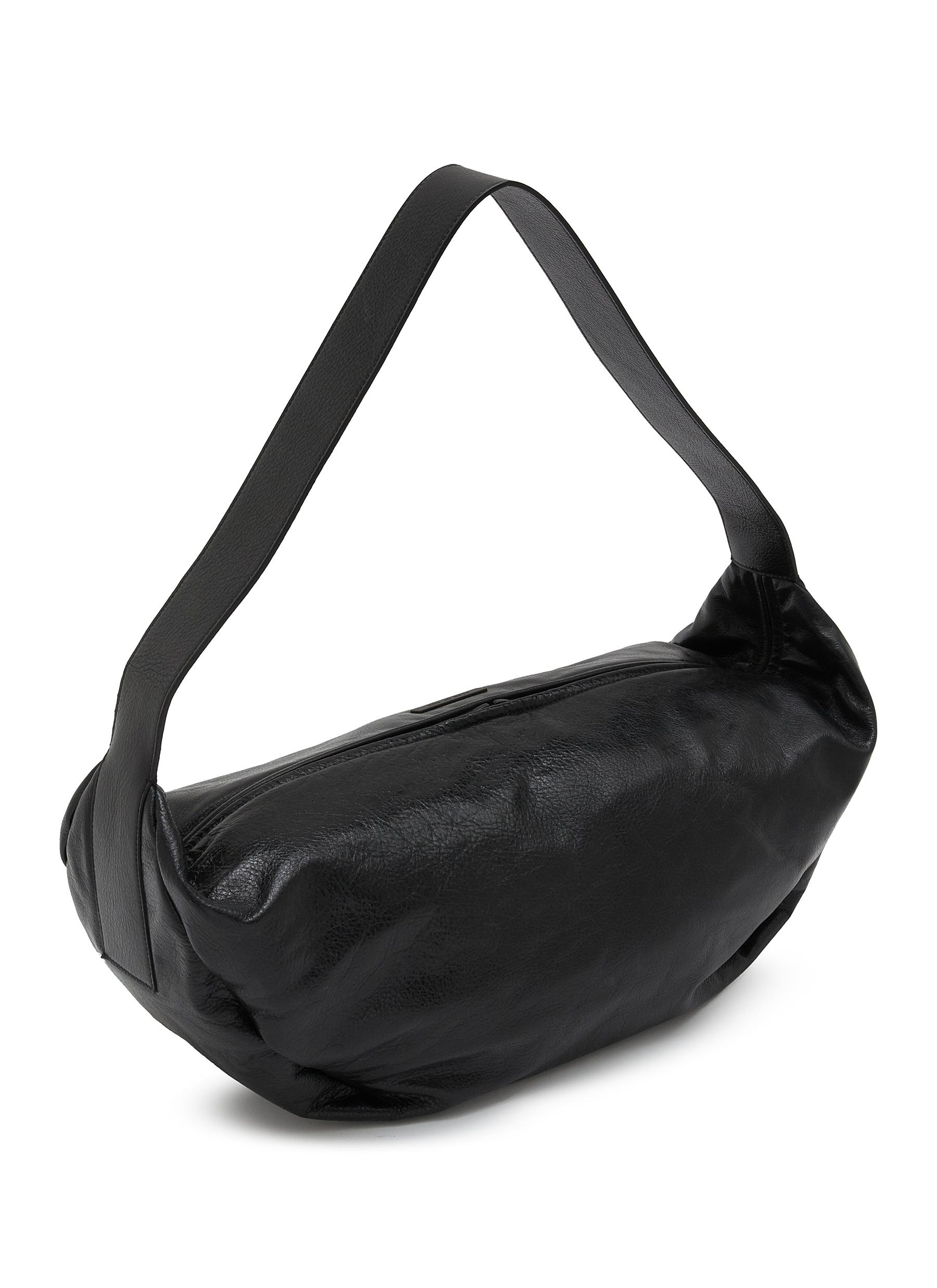 LEATHER LARGE SHELL BAG