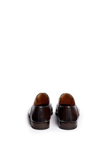 Back View -Click To Enlarge Medallion toe cap five eyelet leather Oxfords