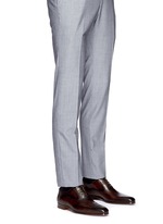 Figure View -Click To Enlarge Medallion toe cap five eyelet leather Oxfords
