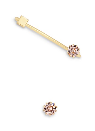 Main View - Click To Enlarge Main View - Click To Enlarge - Joomi Lim - 'Shape Shifter' crystal stud earring and ear cuff set