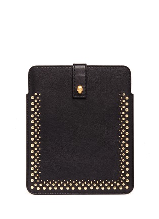 ALEXANDER MCQUEEN Skull studs leather iPad case