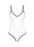 Main View - Click To Enlarge Main View - Click To Enlarge - Kiini - 'Yaz' crochet trim scoop back one-piece swimsuit