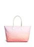 Main View - Click To Enlarge Main View - Click To Enlarge - Mischa - 'Shopper Tote' in gradient Seigaiha wave hexagon print