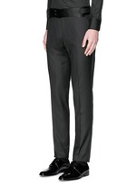 Front View -Click To Enlarge Satin cummerbund tuxedo pants